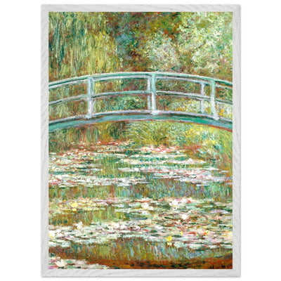 Bridge Over a Pond Art Print - Water Lilies Decorative Artwork for Your Space - Vibrantwalls