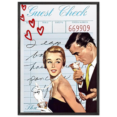 Retro Romance Cocktail Vintage Love Bar Art - Vibrantwalls