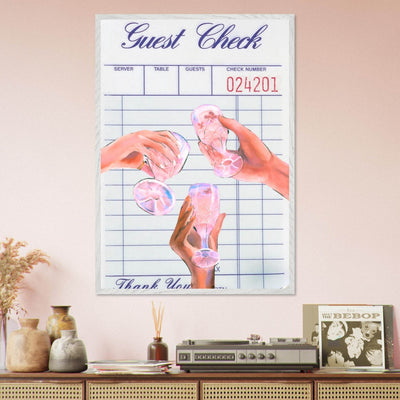 Retro Aesthetic Guest Check - Vibrantwalls