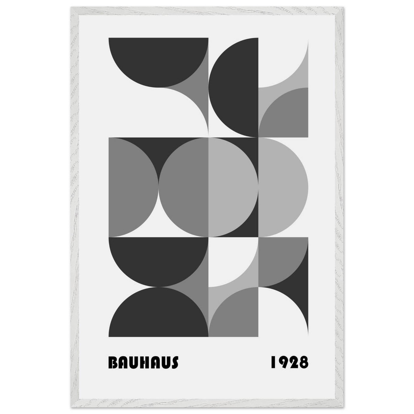 Bauhaus 1928 - Geometric Monochrome - Vibrantwalls