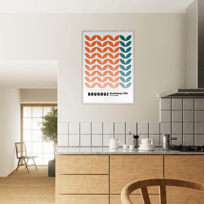 Bauhaus-Style The Blue Waves - Vibrantwalls