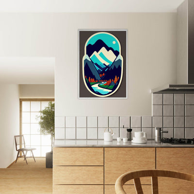 Minimalist Mountain Landscape - Vibrantwalls