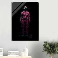 Squid Game Movie Poster - Vivid Scribble Wall Art Print for Modern Decor in 18 Sizes - Vibrantwalls