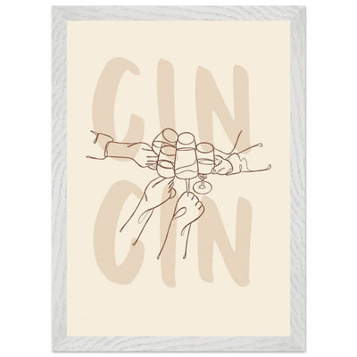 Framed Gin Quote Artwork for Gin Lovers - Perfect Decor for Home or Bar - Vibrantwalls