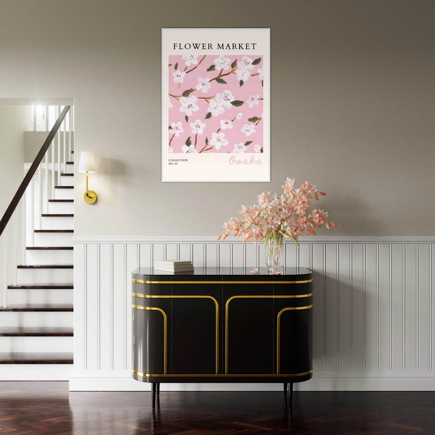 Sakura Pink Bloom Framed Poster – Delicate Floral Art Print | Ready-to-Hang in Your Choice of Frame - Vibrantwalls