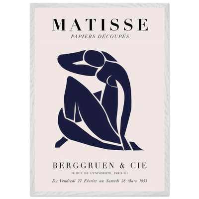 Papiers Découpés Blue Nude II Artwork - Elegant Piece for Your Space - Vibrantwalls