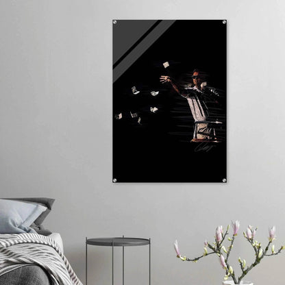 Connor McGregor Money Rain Acrylic Print – Dynamic, Glossy & Iconic Wall Art in Multiple Sizes