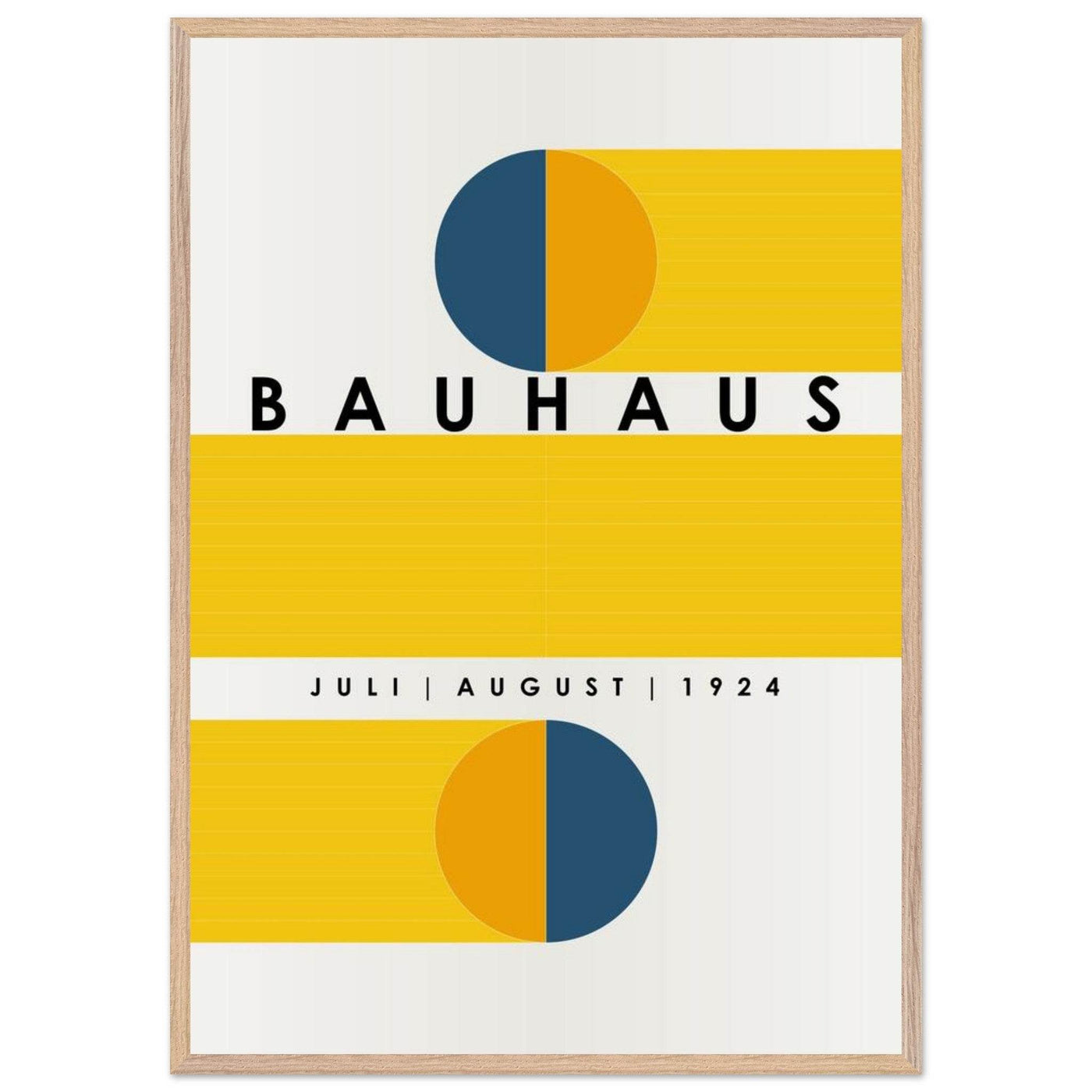 Bauhaus Blue Tunnel Geometric - Vibrantwalls