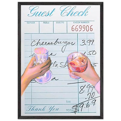 Retro Bar Tab Art - Vibrantwalls