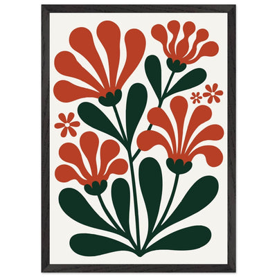 Floral Bloom Terracotta Pot in Green Design for Stylish Plant Display - Vibrantwalls