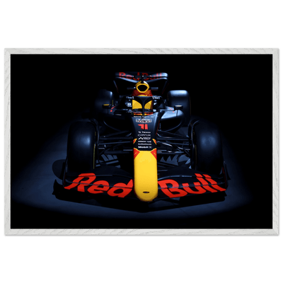Red Bull Racing F1 Car Framed Poster – Premium Wooden Frame Art - Vibrantwalls
