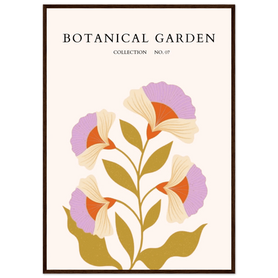 Botanical Garden Framed Poster – Whimsical Floral Art Prints in Soft Hues | Ready-to-Hang Wall Decor - Vibrantwalls