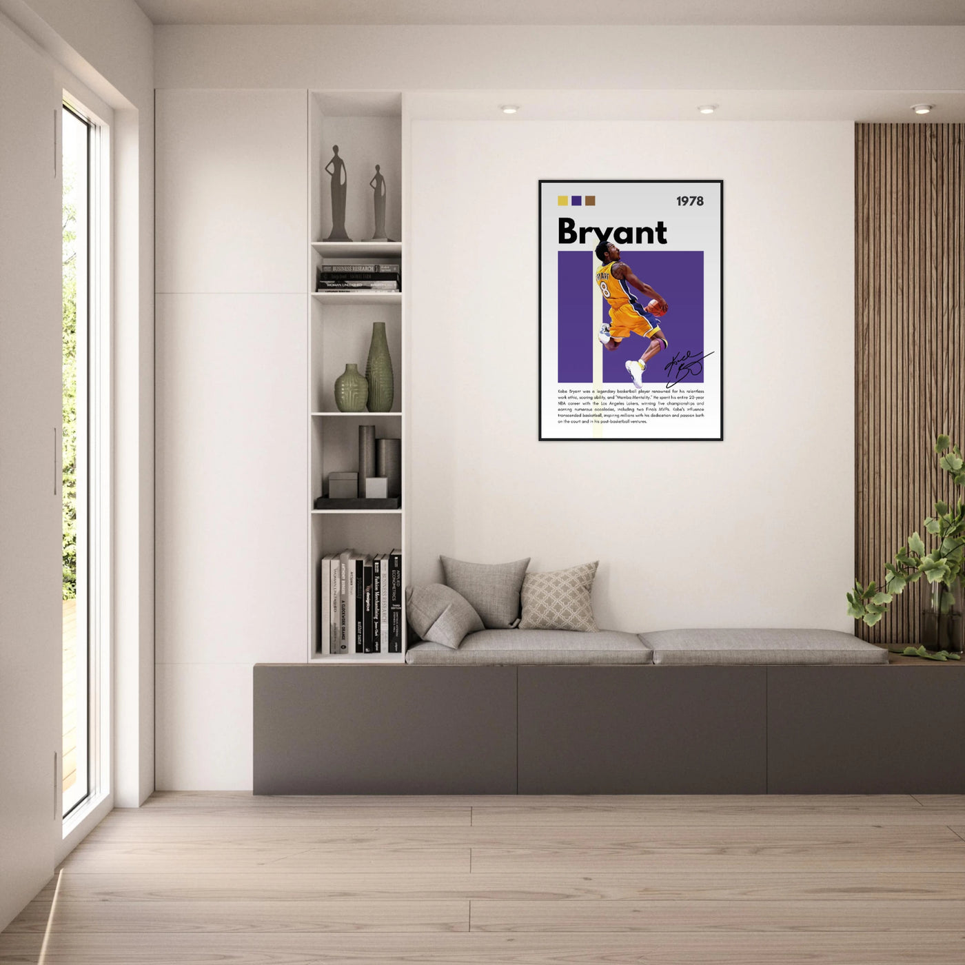 Kobe Bryant Black Mamba Lakers Vintage Poster Vibrantwalls
