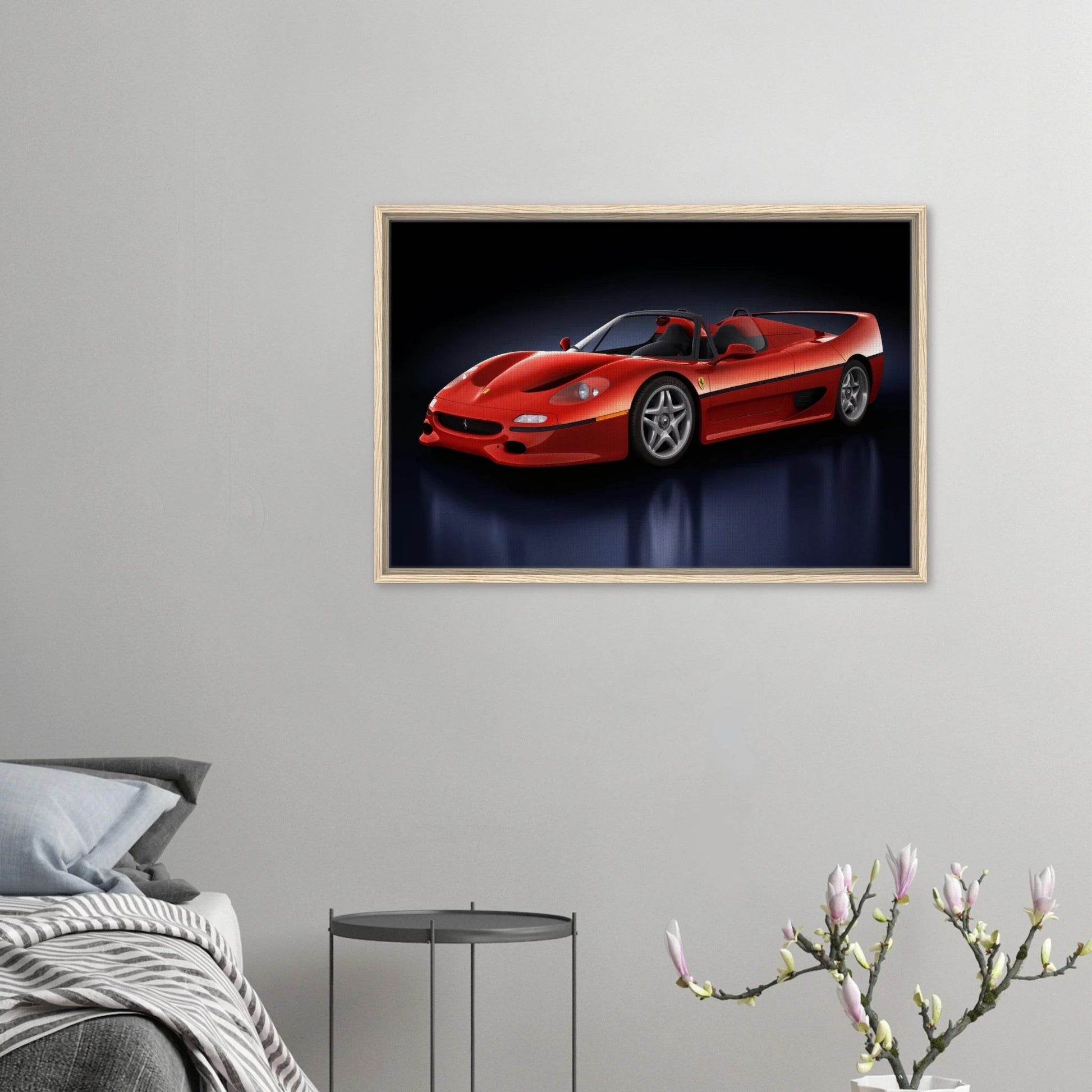 Ferrari F50 Wall Art F40 Enzo 458 488 SF90 Ferrari Cars Poster - Vibrantwalls