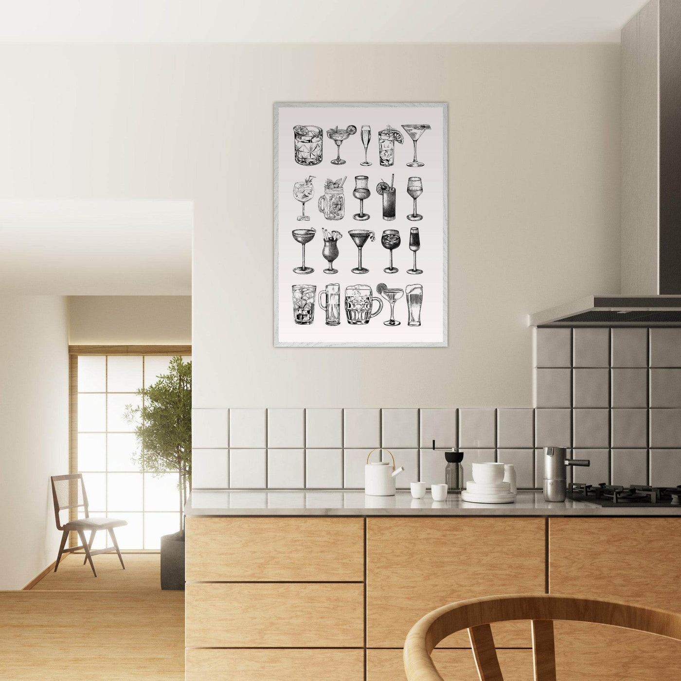 Gin Tonic Cocktail Recipe Vintage Style Art - Vibrantwalls
