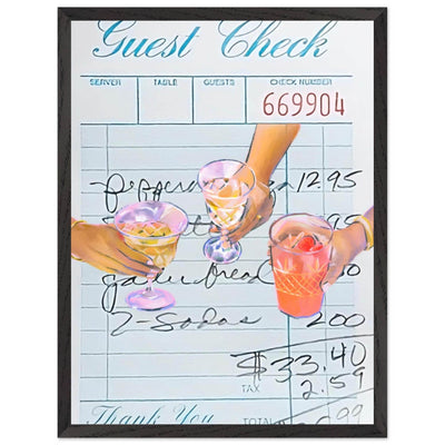 Guest Check Cocktail - Vibrantwalls