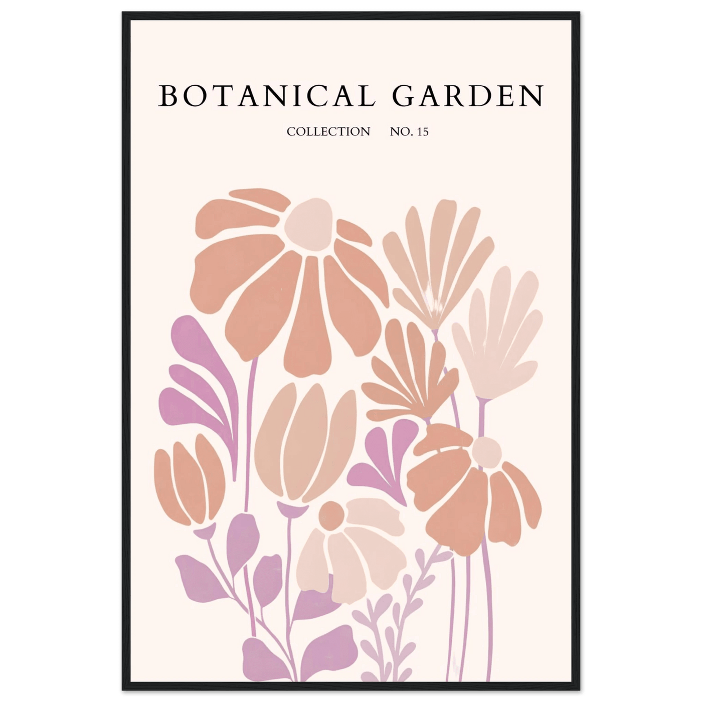 Botanical Garden Collection Framed Posters – Soft Floral Abstract Art Prints | Ready-to-Hang - Vibrantwalls