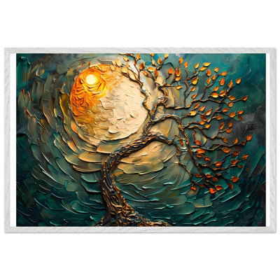 Golden Sunset Emerald Tree of Life Jewelry - Vibrantwalls