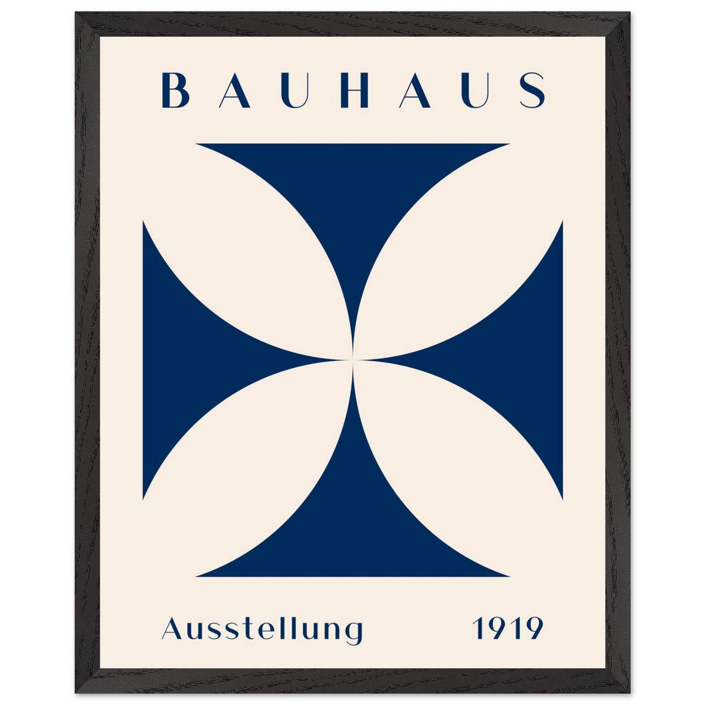 Bauhaus Exhibition 1919 - Navy Cream - Vibrantwalls