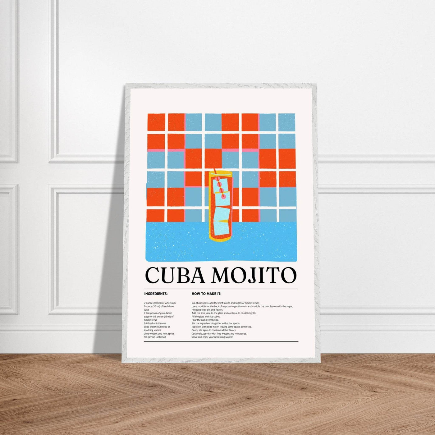 Cuba Mojito Cocktail Recipe - Vibrantwalls
