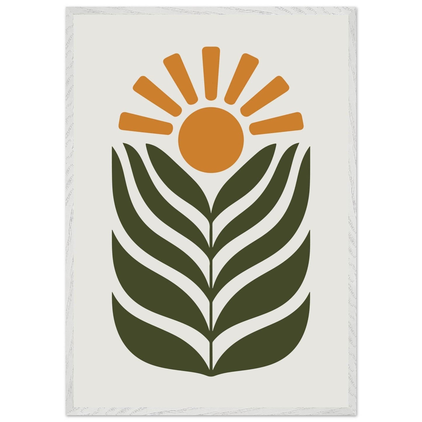 Desert Sun & Plant - Vibrantwalls