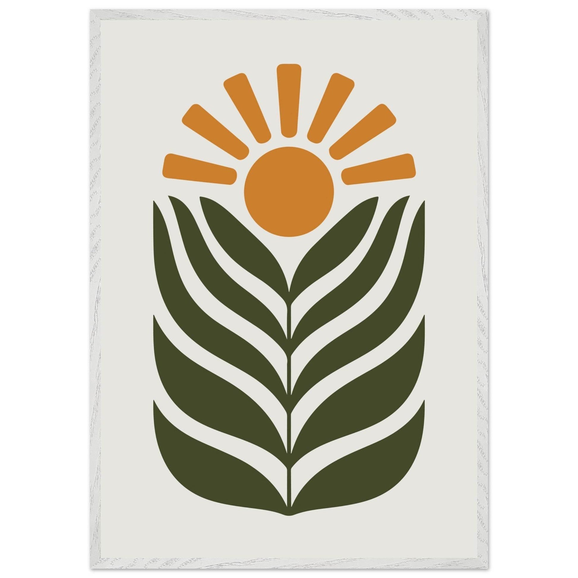 Desert Sun & Plant - Vibrantwalls