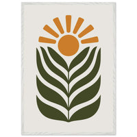 Desert Sun Plant Botanical Abstract Wall Art - Vibrantwalls