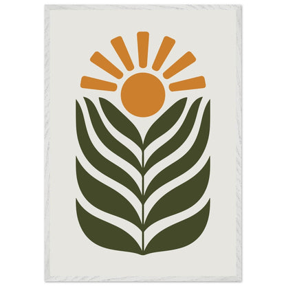 Desert Sun & Plant - Vibrantwalls