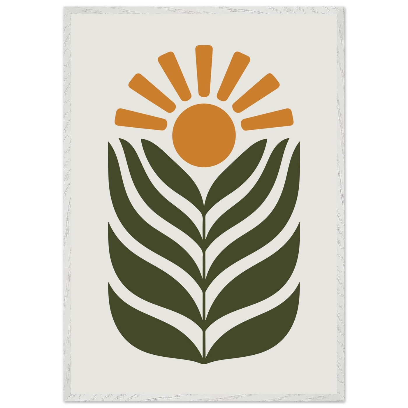 Desert Sun & Plant - Vibrantwalls