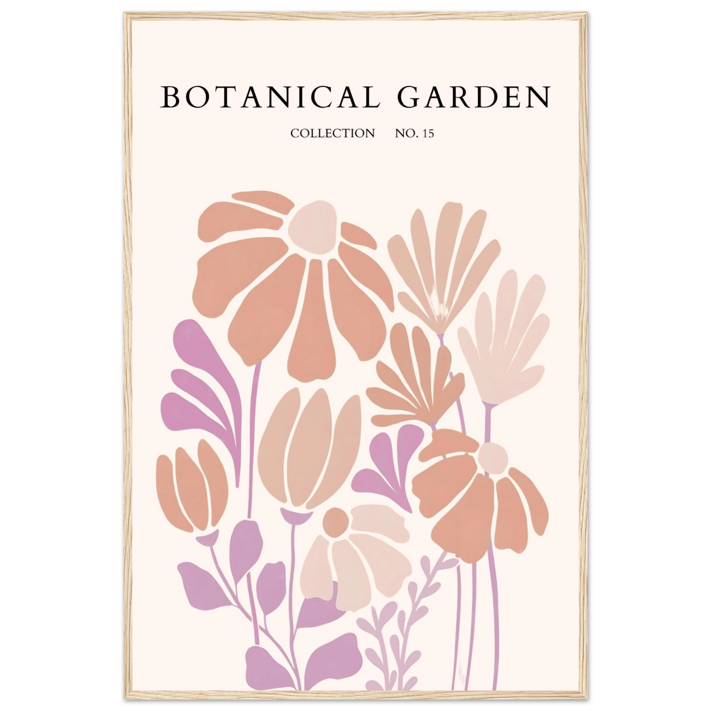 Botanical Garden Collection Framed Posters – Soft Floral Abstract Art Prints | Ready-to-Hang - Vibrantwalls