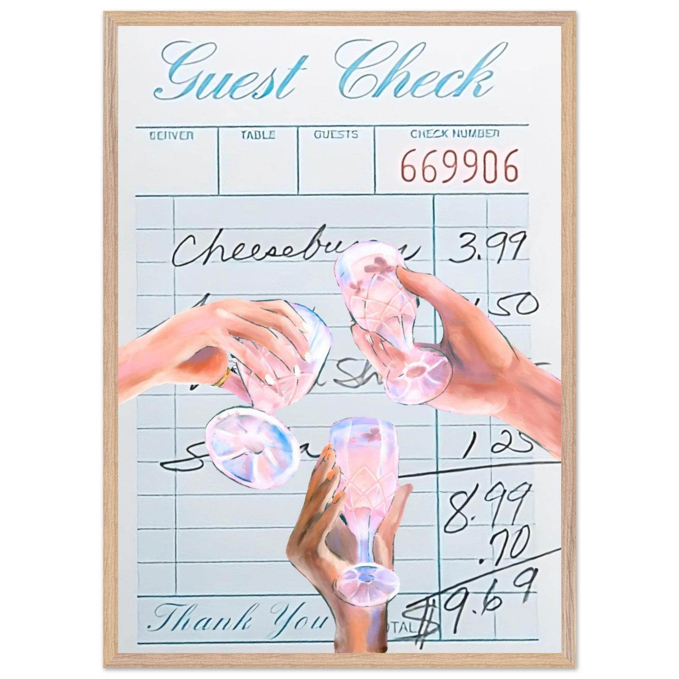 Vibrant Cocktail 'Guest Check' - Vibrantwalls