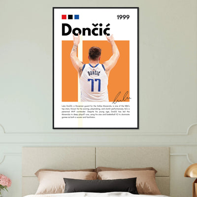 Luka Dončić El Matador Mavericks Framed Poster Vibrantwalls