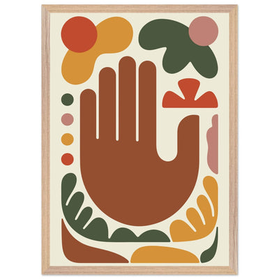 Abstract Desert Hues Hand - Vibrantwalls