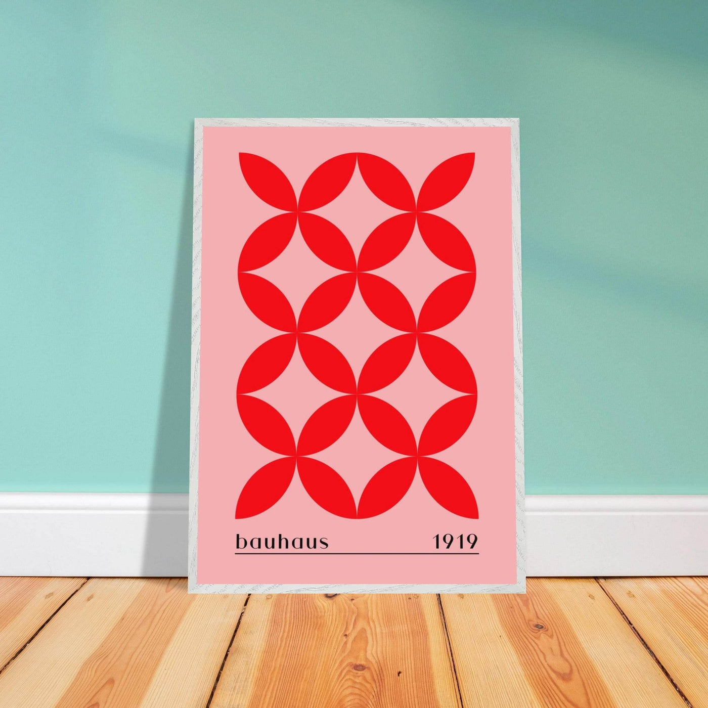 Bauhaus Minimalist Bold Red Geometric Design - Vibrantwalls
