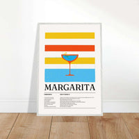 Vibrant Margarita Recipe Refreshing Wall Art - Vibrantwalls