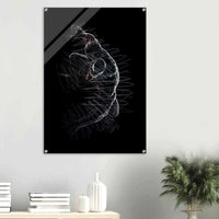 Abstract Glimmer Acrylic Print – Dynamic, Ghostly, Modern Wall Art in 18 Sizes - Vibrantwalls