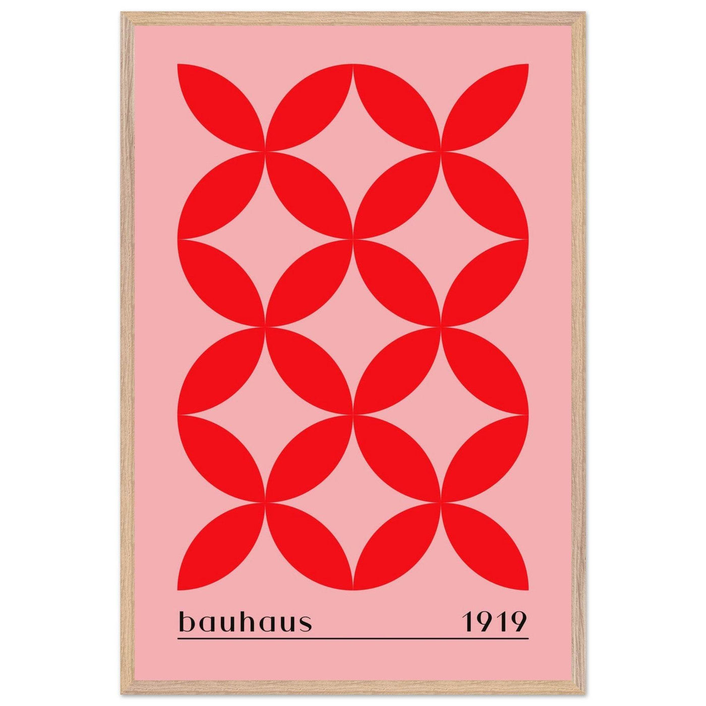 Bauhaus Minimalist Bold Red Geometric Design - Vibrantwalls