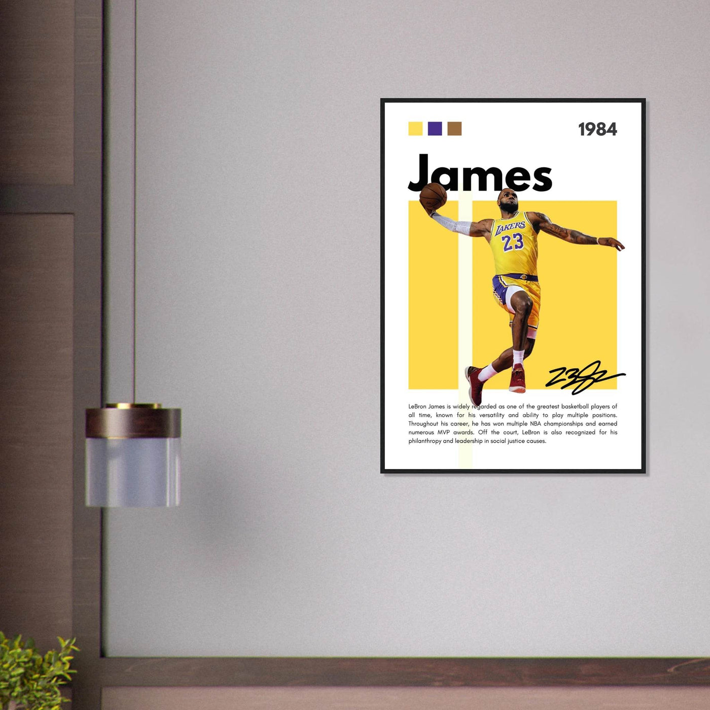 LeBron James King James Lakers Art Print - Vibrantwalls