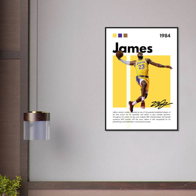 LeBron James King James Lakers Art Print - Vibrantwalls