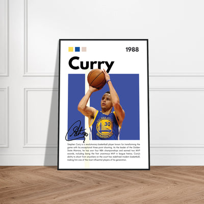 Stephen Curry Golden State Warriors Vintage Art Vibrantwalls