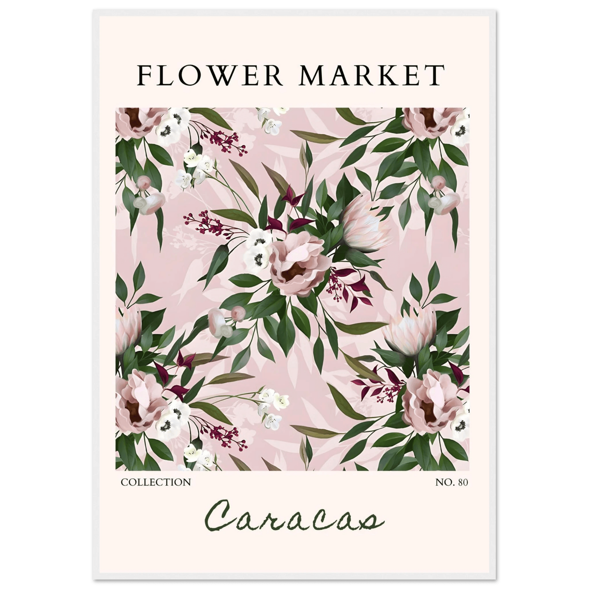 Blush Floral Dream Framed Poster - Vibrantwalls