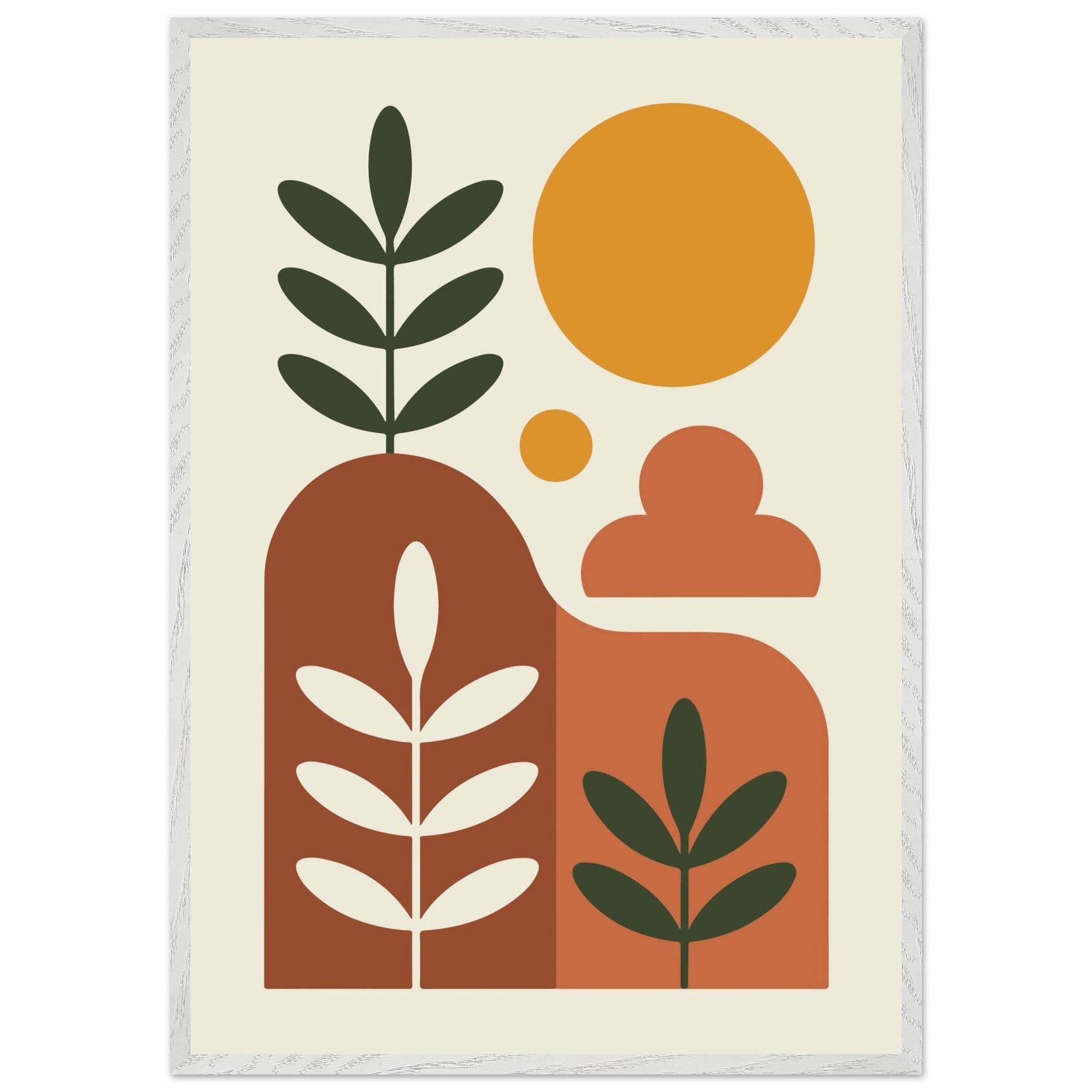 Desert Horizon Landscape Abstract Wall Art - Vibrantwalls