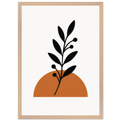 Minimalist Botanical Sunset - Vibrantwalls