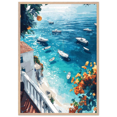 Vintage Italian Coastal View - Vibrantwalls