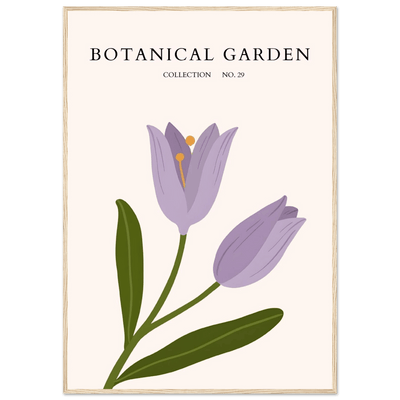 Botanical Garden Lavender Bloom Minimalist Framed Art - Vibrantwalls