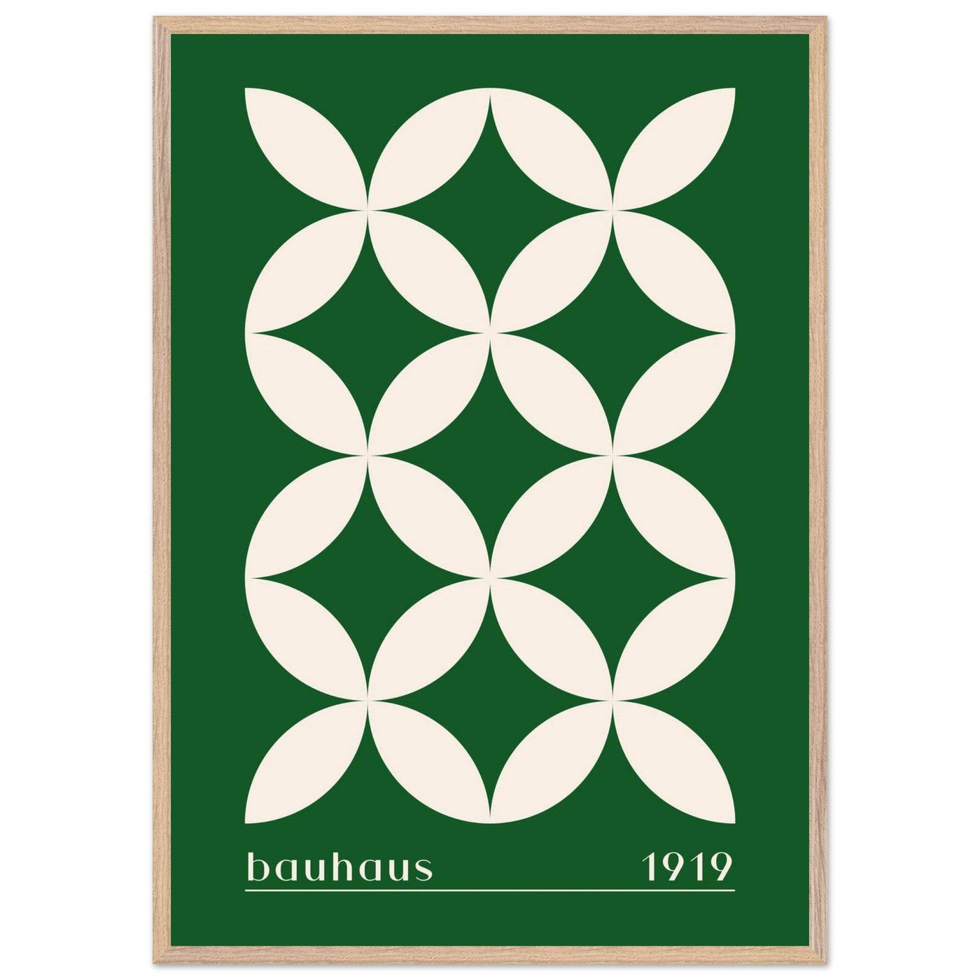 Bauhaus 1919 Green & Beige - Vibrantwalls