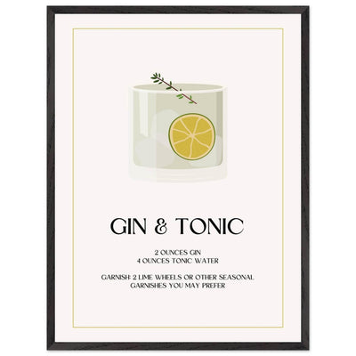 Chic Gin & Tonic Recipe - Vibrantwalls