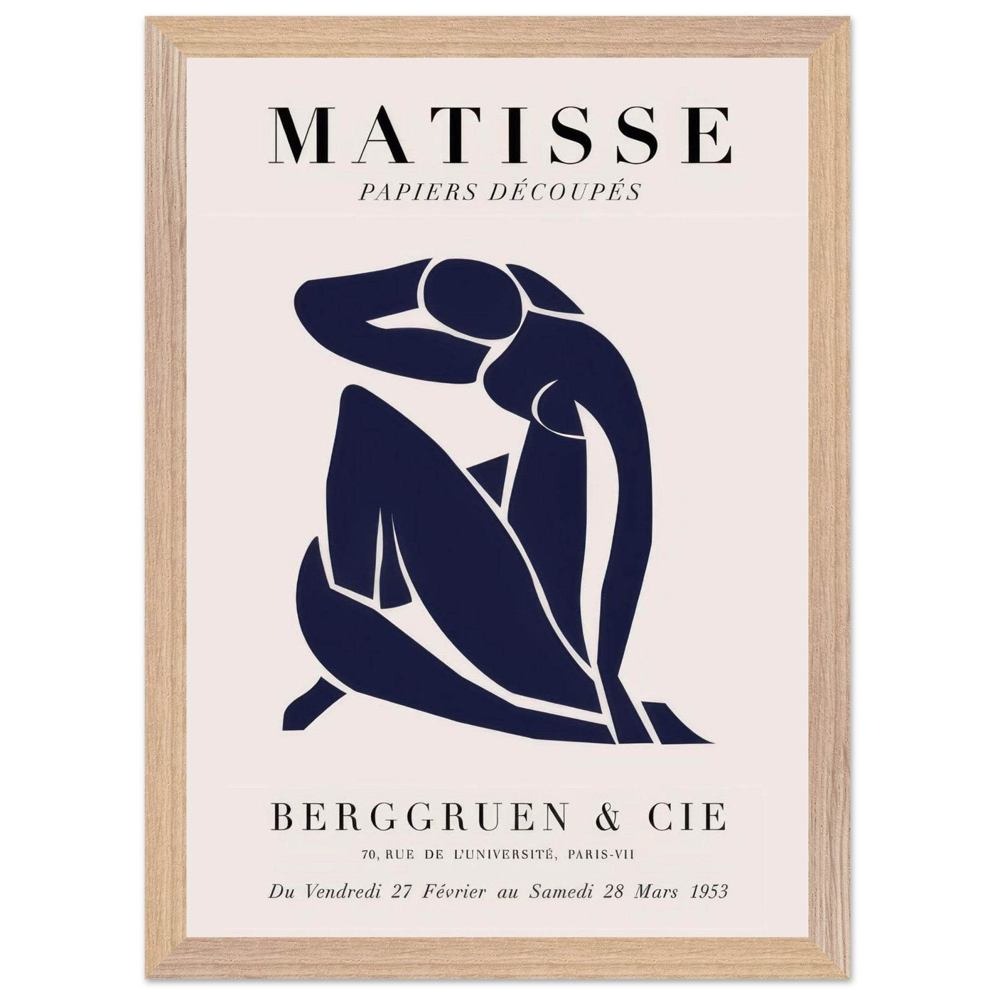 Papiers Découpés Blue Nude II Artwork - Elegant Piece for Your Space - Vibrantwalls