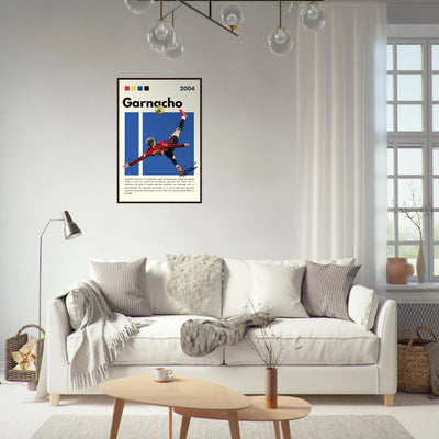 Alejandro Garnacho Manchester United Dynamic Football Poster Vibrantwalls