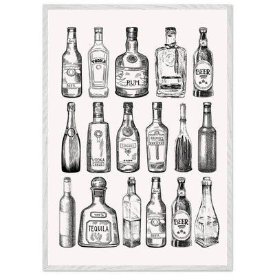 Gin Tonic Cocktail Recipe Classic Bar Print - Vibrantwalls